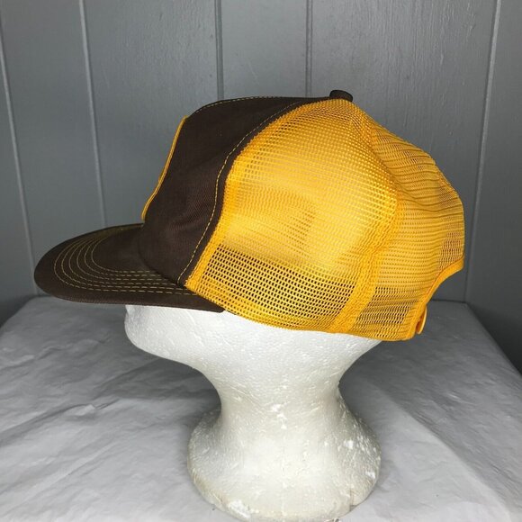 Vintage Gold’n Plump Chicken K product Snapback Mesh Trucker Hat - Picture 2 of 6